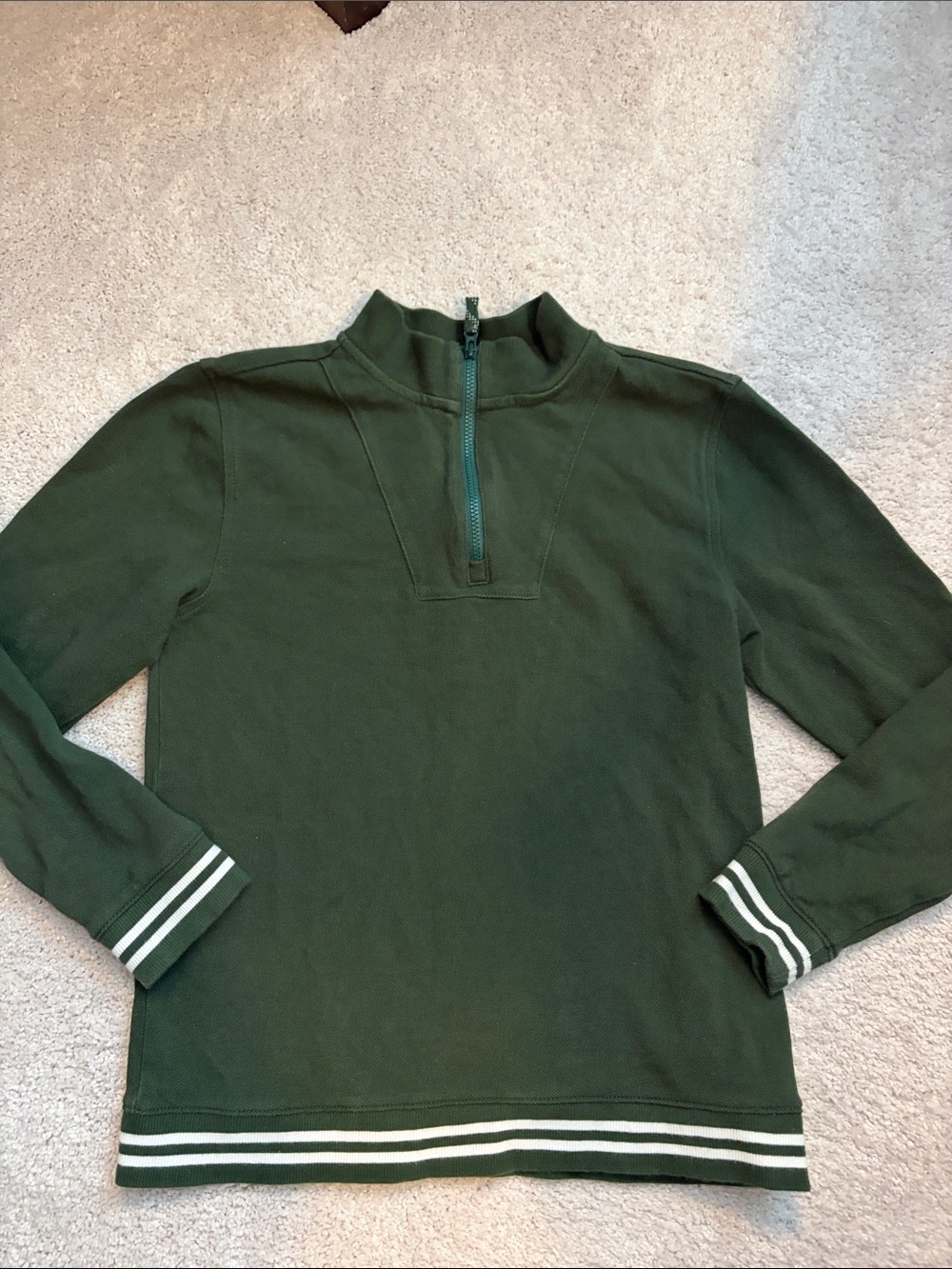 Janie & Jack Pique Pull Over Sweater , 10